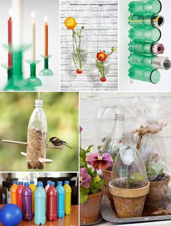 32 cách tái chế chai nhựa bỏ đi thành vật dụng hữu ích