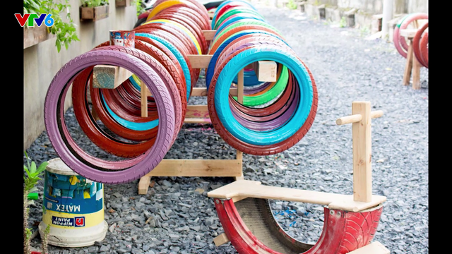 Biến” lốp xe cũ thành đồ chơi cho trẻ em | Yêu môi trường